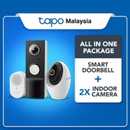 【HOME SECURITY】TP-Link Tapo C260 + D235 Bundle | 4K Indoor CCTV + 2K Video Doorbell WiFi AI