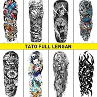 tato full lengan，tato tahan air，tato temporer tahan lama 15 hari tato temporer anti air /tato jus/ta