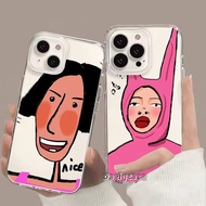 Daelycase Ugly Face Case For Vivo Y19S V40 Lite Y28 4G Y38 Y36 Y27 Y22 Y20 Y12S Y12 Y17 Y17S Y30 Y10