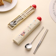 Chopsticks Spoon Set Student Tableware Set for One Person Office Worker Portable Tableware Chopstick