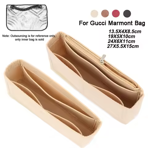 Durable Bag Organizer Storage Pocket Felt Inner Liner Accessories For Gucci Marmont Handbag DIY Upgr