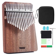 new LINGTING 17 Key Kalimba Portable Mahogany Wood Thumb Piano Beginner Music Keyboard Calimba Music