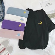 Hong Kong Style Weather Printed Short-Sleeved T-shirt Korean Version Short-Sleeved Short-Sleeved T-s