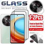 1-2 Pcs ZTE Blade A75 5G 9D Tempered Glass For ZTE Blade A75 5G A72 A73 5G A52 A51 A54 A35 A55 A31 A