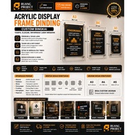 A4 Acrylic Wall Frame Acrylic Wall Frame Acrylic Poster Display Frame