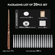 Luminous Floating Candle Light Halloween Party Decoration Set ไฟ LED ลอยไม่มีเปลว ตกแต่งงานปาร์ตี้วั