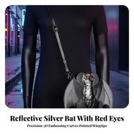 Nocturnal Purse Grunge Nocturnal Bag Gothic Purse Vegan Leather Crossbody Bag with Chain Lightweight