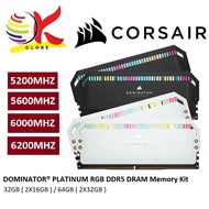 CORSAIR DOMINATOR PLATINUM RGB DDR5 DIMM DESKTOP PC RAM MEMORY ( 5200MHZ / 5600MHZ / 6000MHZ / 6200M