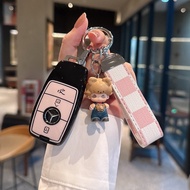 Vogue Mall ！For Mercedes-Benz 3 Buttons Car Remote Key Case For Mercedes-Benz A C E S GLA GLB GLC GL