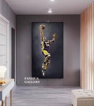 C - R - A - Z - Y - T - O - W - N　NBA喬丹客廳裝飾畫藍球體育明星KOBE掛畫現代臥室