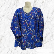 เสื้อผู้หญิงแขน 3 ส่วน เสื้อผ้าตัดคนแก่ เสื้อลายดอก