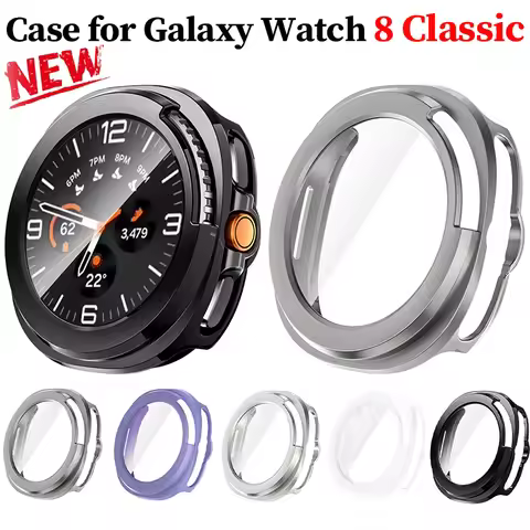 Bumper Case for Samsung Galaxy Watch 8 Classic 46mm,Slim Shockproof Cover for Samsung Watch 8 Classi