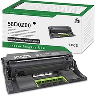 58D0Z00 Black Imaging Unit (1-Pack) - MNRS Compatible 58D0Z00 Imaging Drum Unit Replacement for Lexm
