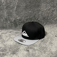 ＜905＞Quiksilverˉ Hat Niche Popular Logo Surfing Baseball Cap Skateboard Flat Brim Hat Spring Summer 