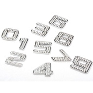 C close 3D Three-Dimensional Rhinestone Digital Decorative Sticker Tail Label Car Body Logo Sticker-