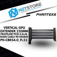 PHANTEKS VERTICAL GPU EXTENDER 220MM FRATELINEPCIE 4.0x16 RISER 90 DEGREE - PH-CBRS4.0_FL22