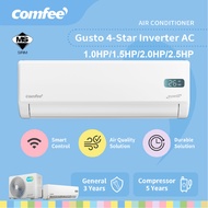 Comfee ECO+ AI Inverter Air Conditioner (1HP/1.5HP/2HP/2.5HP) R32 4 Star Wifi Aircond