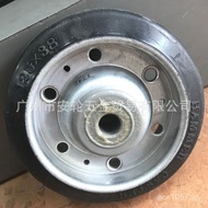 Hammer Japanese Style125mm Rubber single wheel425S-Rhammercaster Card Japanese Car Wheel5Inch Caster