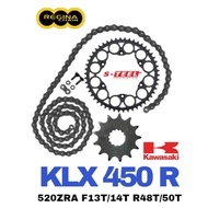 REGINA Sprocket Set KAWASAKI KLX 450 R 2008-2018  Rantai Spoket ZRING 520ZRT Ring Gold Chain motor p