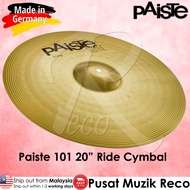 Paiste 101 Brass 20in Ride Cymbal 20" Drum Cymbal - Made in Germany
