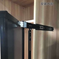 A8L Sliding Rail Full-Length Wardrobe Rotating Three-Section Track Folding Mirror Support Indoor Fur