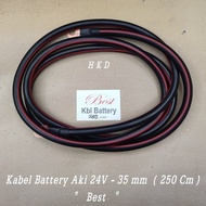 Battery CABLE CAR Battery/ 24V -35Mm (250Cm) "Best"
