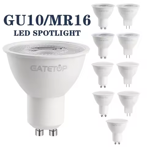 10PCS GU10 MR16 GU5.3 Spotlight Lampada LED Bulb AC 110V 220V Bombillas Spot Light Replace The 50W H