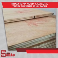 ♻ TRIPLEK 15 Mm UTY A 122X244 /TRIPLEK FURNITURE BAGUS 15 MM