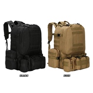 50L outdoor backpack trekking bag mountaineering large combination backpack men's camping travel bag