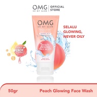 OMG Oh My Glow Peach Glowing Indonesia / Skincare Face Care / Facial Wash Cleanser Essence Toner Serum Day Night Eye Cream Moisturizer Sunscreen Mask / Body Lotion / Make Up Glam Foundation Lip Cream Matte Tint / Brightening Acne Pelembab / Paket Wajah