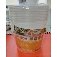 ibox microwavable container round 450ml