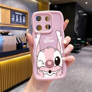 Compatiable with Redmi Note 14 4G 6.67 inches Cute Mickey Minnie Case Lens Protective Cover