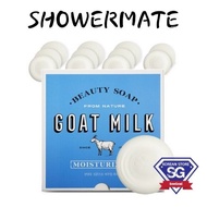 [Showermate] Goat Milk Moisturizing Soap, White Milk 12ea