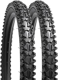 YUNSCM 2-PCS 18" Mountain Bike Tires 18x2.10/54-355 Compatible with Mountain Bike 18 x 2.0 18 x 2.10