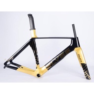 Elves Falath EXP 2025 Carbon Frameset Road Bike Piano Black and Gold