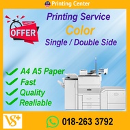 A4 A5 Color Printing Service Single/Double Sided / Page