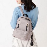 日本 PASSAGE MIGNON 淺灰色尼龍布 背囊