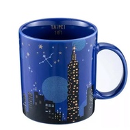 Starbucks City Mug Taipei 101 Building Skyscraper Taiwan Grande Demitasse Night Blue