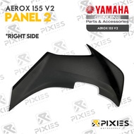 YAMAHA AEROX V2 GENUINE SPARE PART FAIRINGS FLAIRINGS PLASTIC PARTS KAHA MATTE BLACK