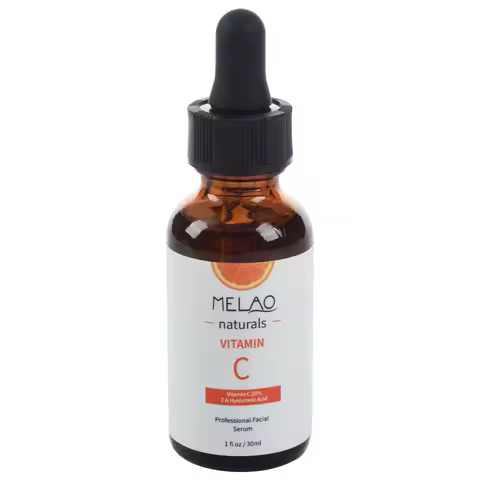 New MELAO Natural Vitamin C Serum for Face Organic Anti-Aging Topical Facial Serum, 20% Vitamin C + 