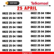 Nomor cantik telkomsel tanggal bulan tahun | 0822 25 april - 25 04 - 2504 - 1978 1979 1981 1982 1983 1985 1991 1992 1993 1994 1996 2002 2003 2004 2005 2006 2007 2010