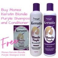 Buy Monea Keratin Blondie Purple Shampoo and Conditioner Get 1 Monea Keratin Blondie Purple Shampoo 