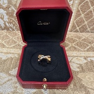Cartier 750三色金Trinity三環經典款戒指CRB42342