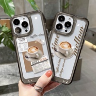 Case for iphone 7 8 PLUS X XS XR 11 12 13 14 15 Pro Max Plus  Series Back Cover Coffee Newspaper Tim