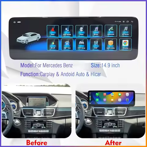 14.9" Multimedia 4G Video Player For Mercedes Benz A\CLA\GLA\B\C\E\ML\GL W246 W204 W212 W166 W176 20