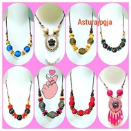Jogja Ethnic Necklace, Women's Accessories, Hijab Necklace for Girls, Jogja Souvenirs