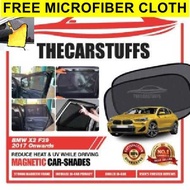 BMW X2 F39 2017 onwards (Plastic Frame) magnetic sunshades