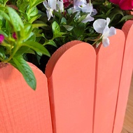 Indoor Outdoor Balcony Anticorrosion Wooden Fence Outdoor Balcony Guardrail Courtyard Decoration Fen