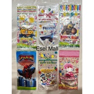 PP Birthday Plastic (birthday) character size 17 x 36 contains ± 27 sheets, size 24 x 37, contents ±