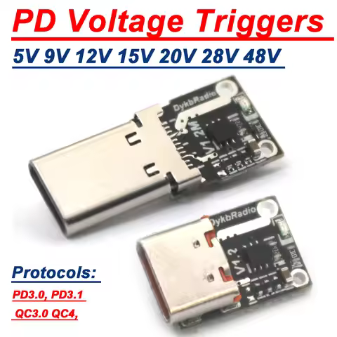 PD3.1 140W 5A USB TYPE-C PD Decoy Voltage Triggers Adapter PD3.0 5V 9V 12V 15V 20V 28V 48V Fast Char